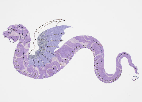Winged Dragon in Lilac