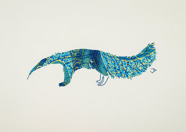 Anteater in Blue & Gold
