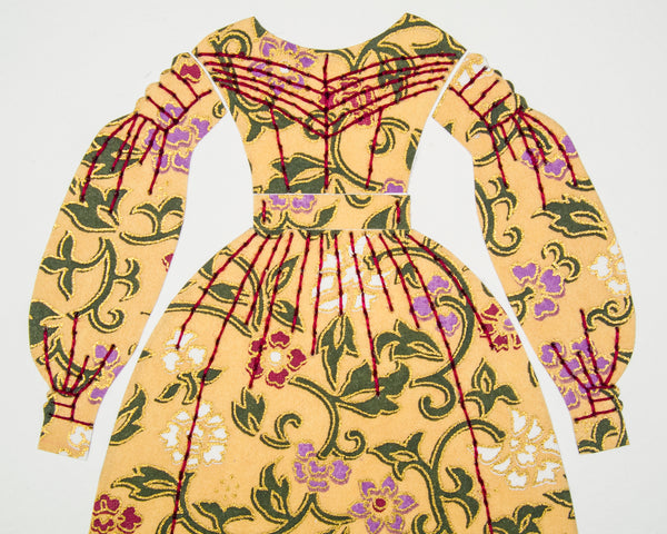 Dress #018: Victorian dress in browns. 2014