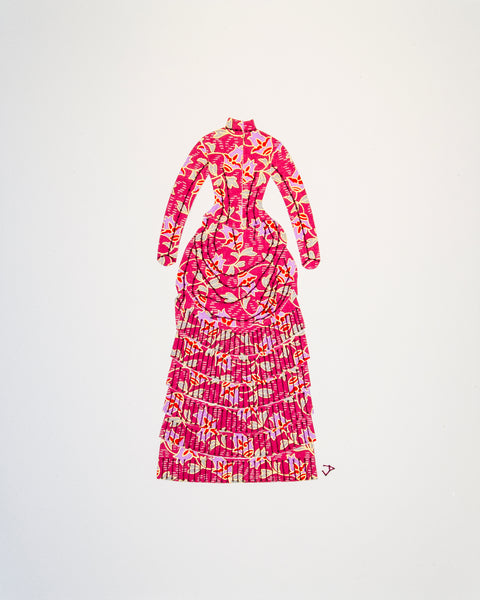 Dress #024: Victorian dress in rose
