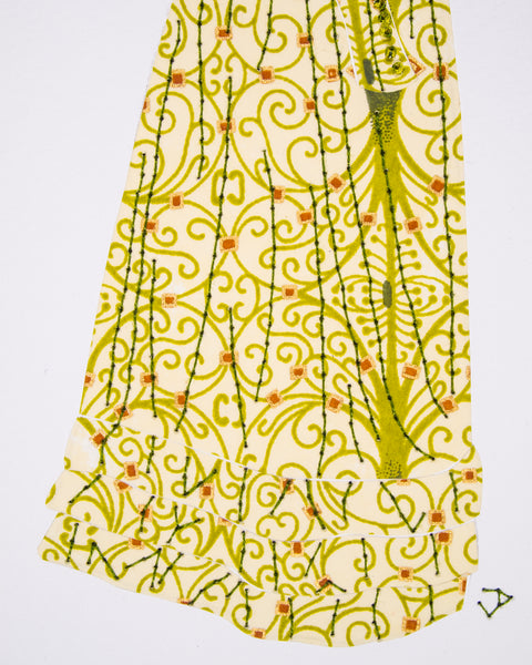 Dress #037: Regency dress in green filigree. 2015