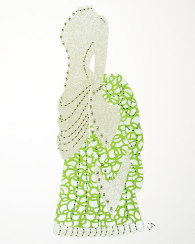 Dress #039: Victorian dress in greens. 2015