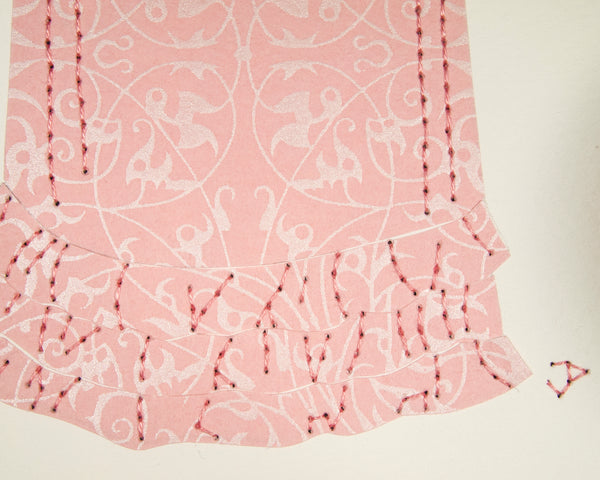 Dress #053: Regency dress in pink filigree. 2016