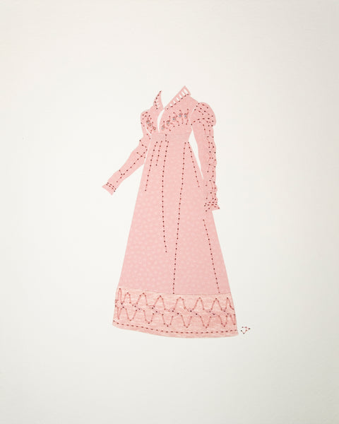 Dress #063: Regency dress in pink. 2016