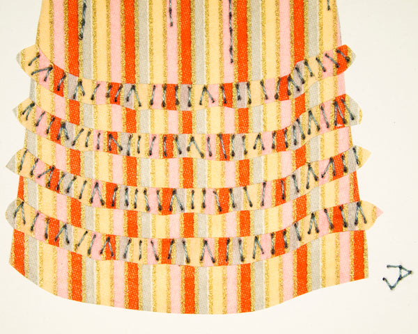 Dress #068: Regency dress in stripes. 2016