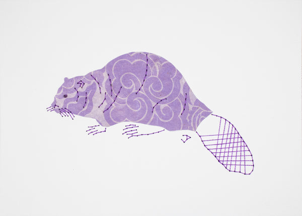 Beaver in Lilac