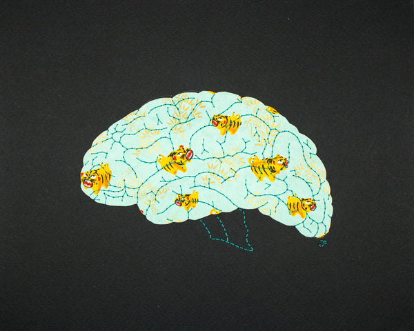Brain in tiny angry tigers