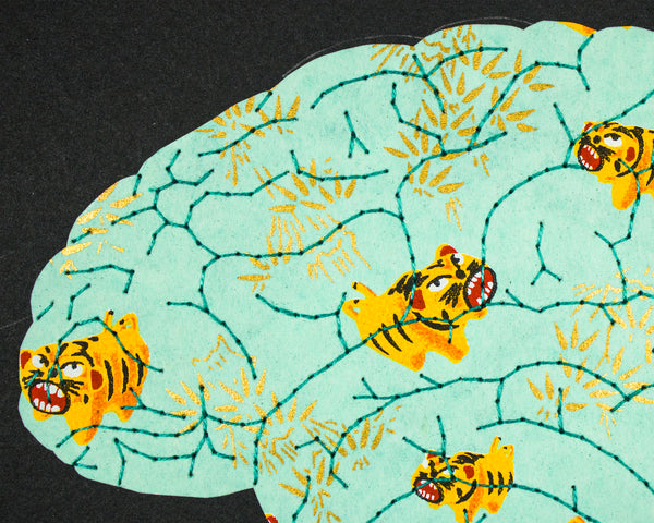 Brain in tiny angry tigers
