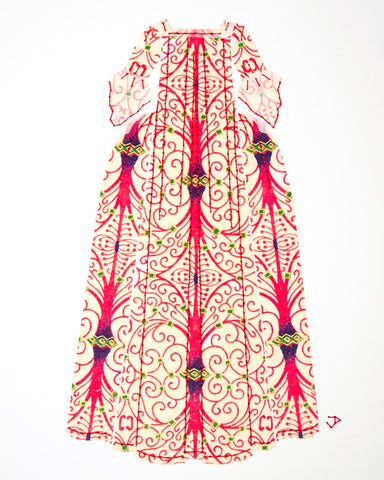 Dress #005: Robe à la française in pink and cream. 2014
