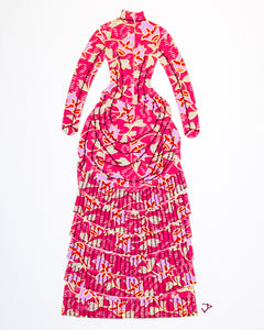 Dress #024: Victorian dress in rose