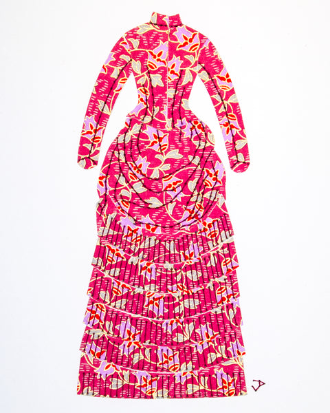 Dress #024: Victorian dress in rose
