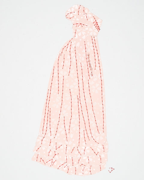 Dress #037.2: Regency dress in pale pink