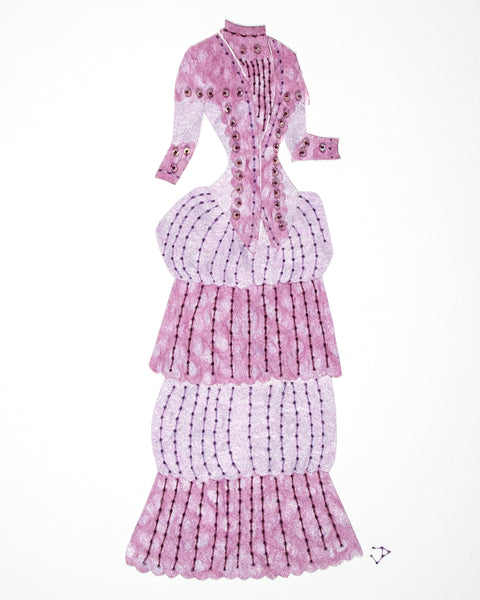 Dress #043: Victorian dress in lavender