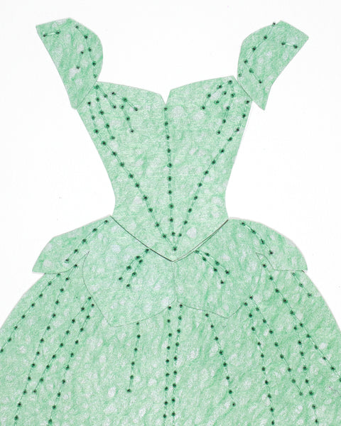 Dress #055.2: Charles James ‘Petal’ cocktail dress in green