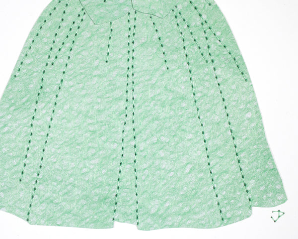 Dress #055.2: Charles James ‘Petal’ cocktail dress in green