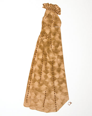 Dress #065: Regency dress in brown