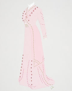 Dress #088: Edwardian afternoon dress in rose with celadon