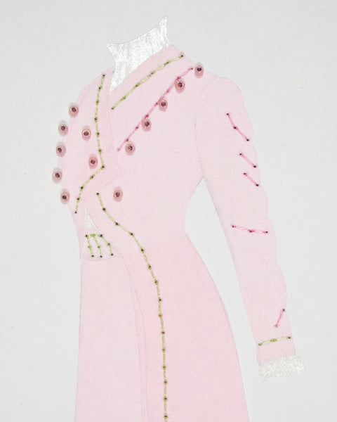 Dress #088: Edwardian afternoon dress in rose with celadon