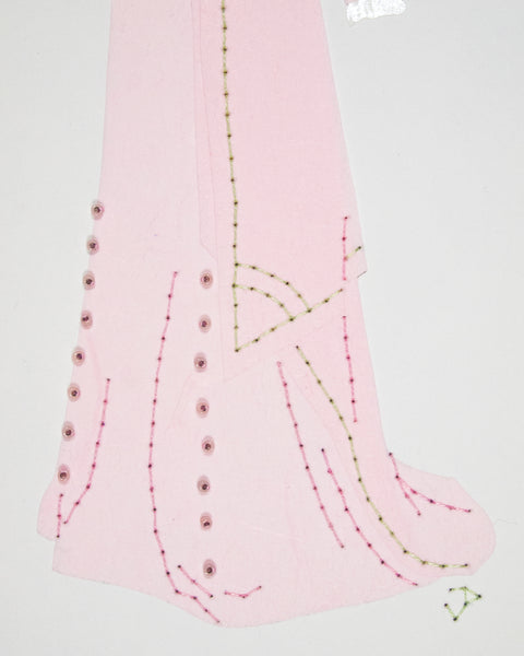 Dress #088: Edwardian afternoon dress in rose with celadon