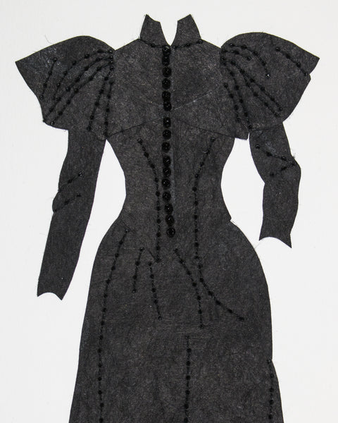 Dress #097: Victorian dress in black