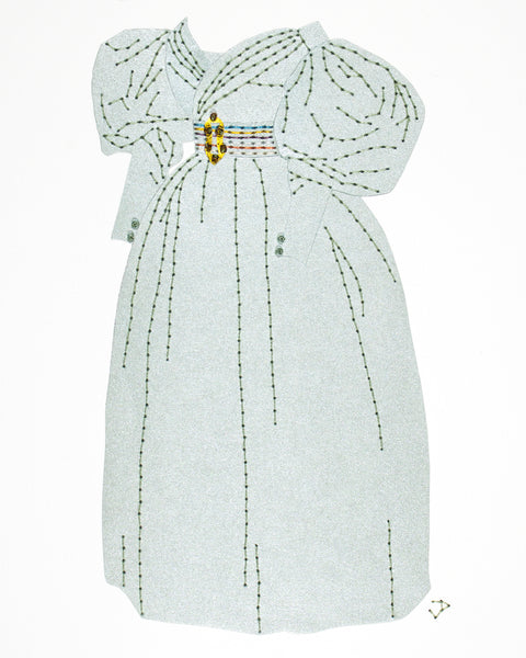Dress #099: 1830s dress in laurel green