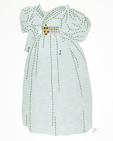 Dress #099: 1830s dress in laurel green
