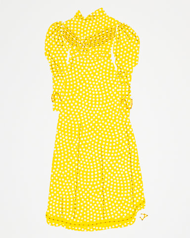 Dress #102: Regency day dress in yellow