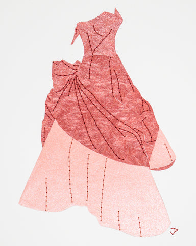 Dress #103: 1950s ‘Clover Leaf’ ballgown in pinks