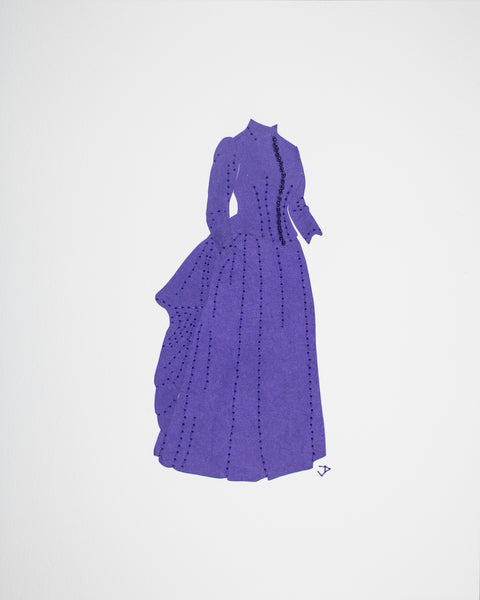 Dress #122: Victorian day dress in purple