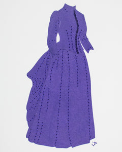 Dress #122: Victorian day dress in purple