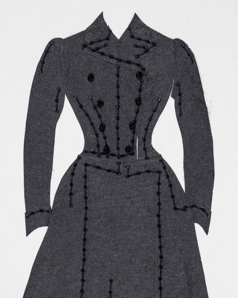 Dress #126: Late Victorian riding habit in black