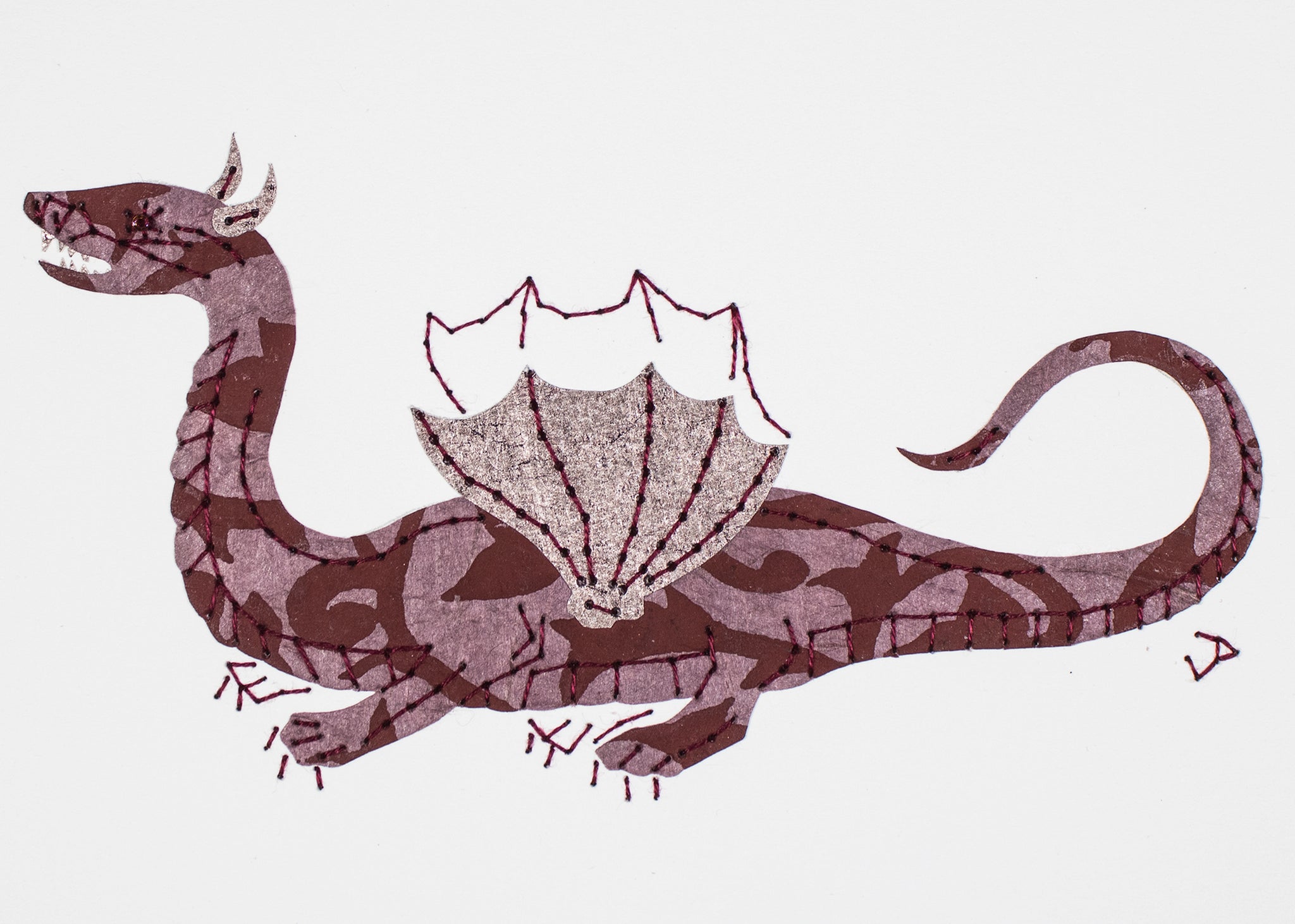 Winged & Four-legged Dragon in Wine