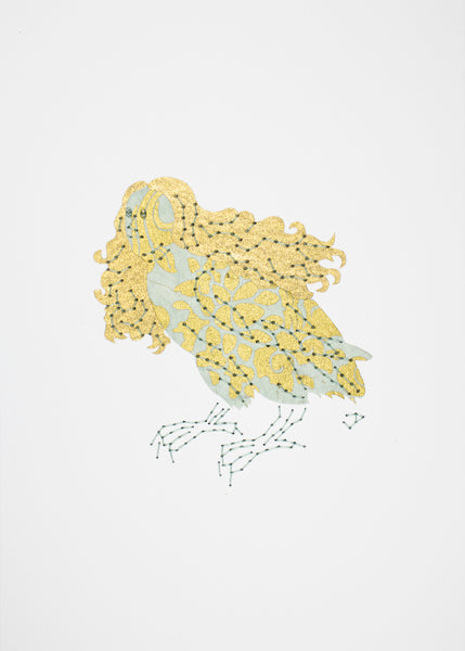 Harpy in Pale Turquoise & Gold