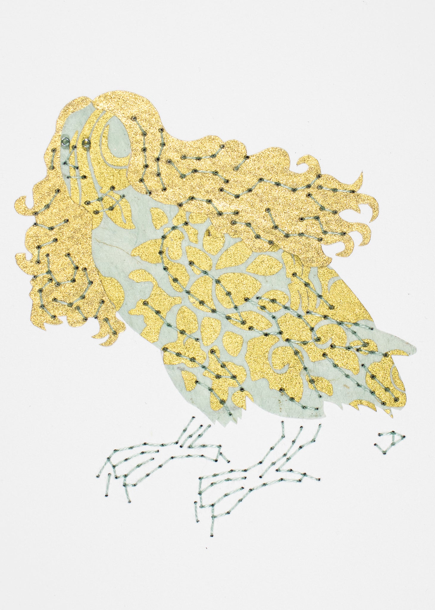 Harpy in Pale Turquoise & Gold