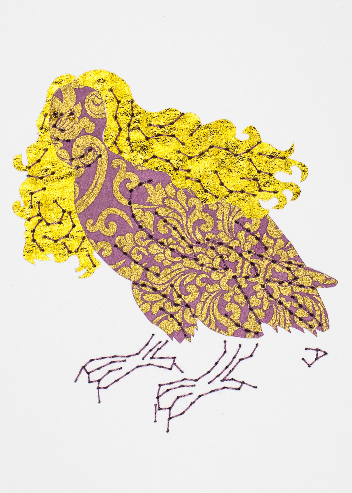 Harpy in Mauve & Gold