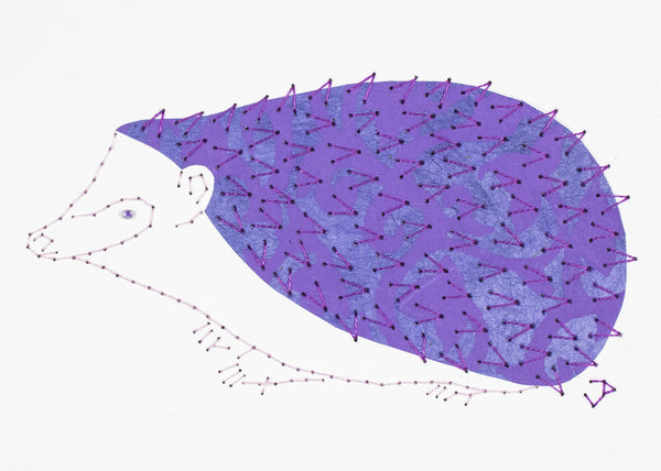 Hedgehog in Purples