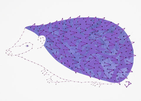 Hedgehog in Purples