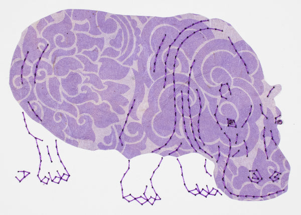Hippopotamus in Lilac