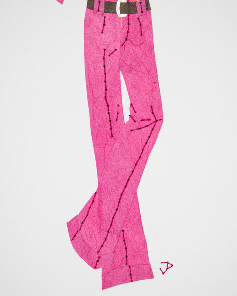 Men's outfit ##002.2: 1970s outfit in pink with flowers