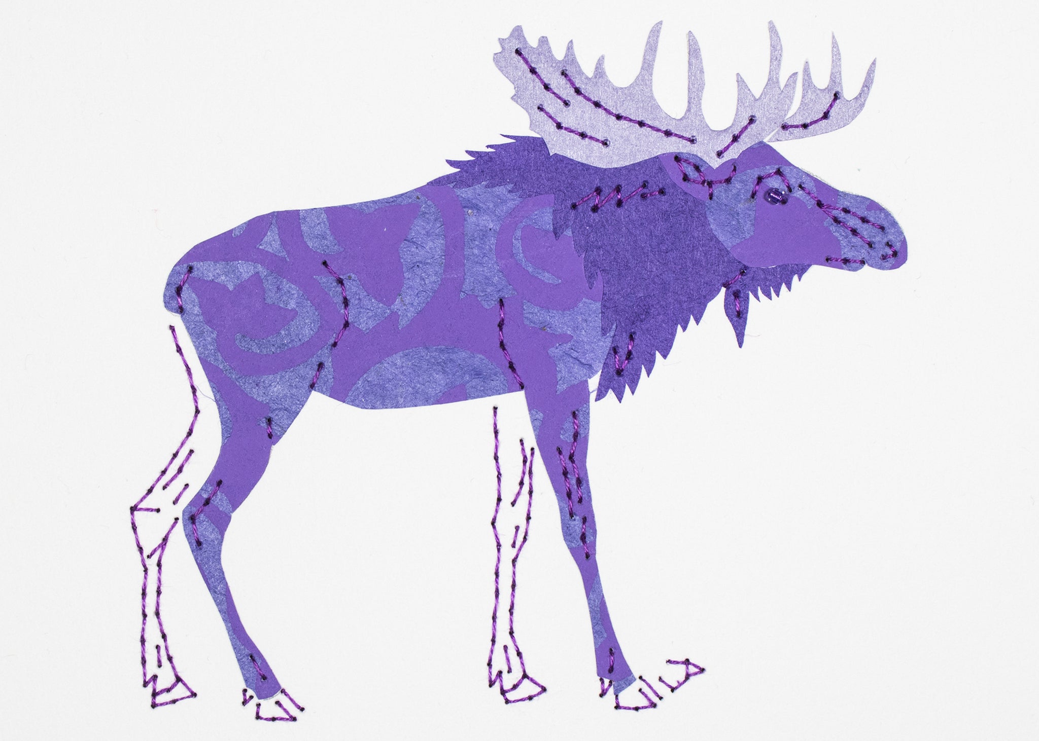 Moose in purples