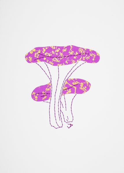 False Chanterelle in Lilac & Gold