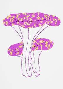 False Chanterelle in Lilac & Gold
