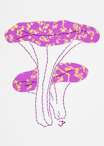 False Chanterelle in Lilac & Gold