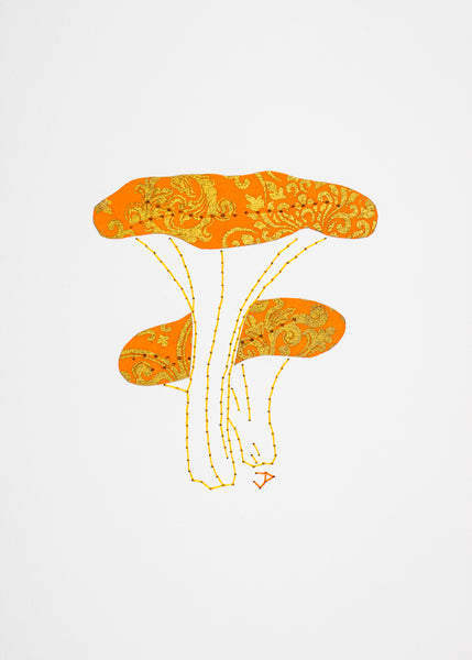 False Chanterelle in Orange & Gold