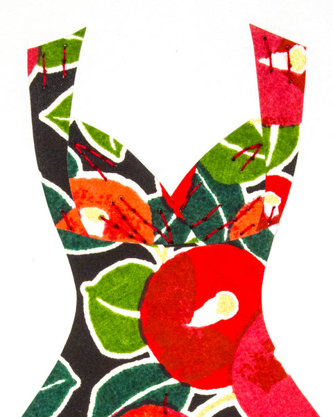 Pinup #024: Pinup dress in red poppies