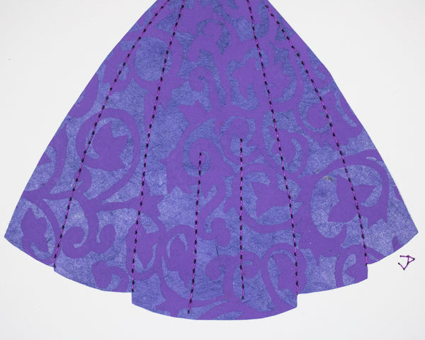 Pinup #038: Pinup dress in purples