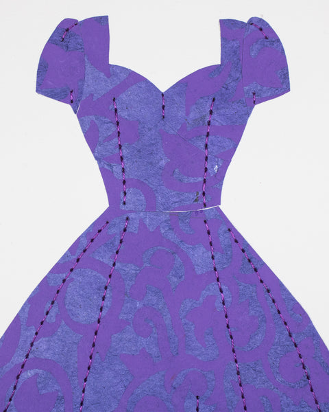 Pinup #038: Pinup dress in purples