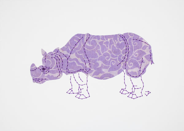 Rhinoceros in Lilac