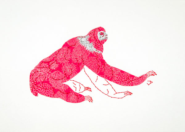 Sloth in Silver & Pink