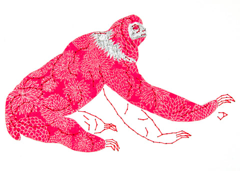 Sloth in Silver & Pink